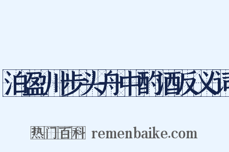 泊盈川步头舟中酌酒反义词是什么意思的图片